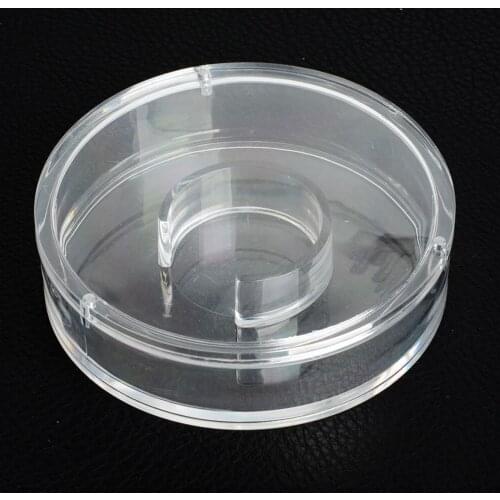 High-end Transparent clamshell magnet beads bracelets watch box fashion acrylic round Organizer Holder Boxes porta joias