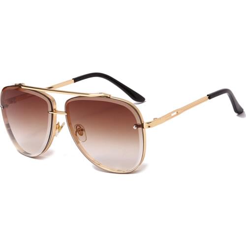 New Fashion Sunglasses Luxury Brand Women Men Vintage Metal Gradient Sun glasses Retro Sunglass UV400 Shades gafas de sol