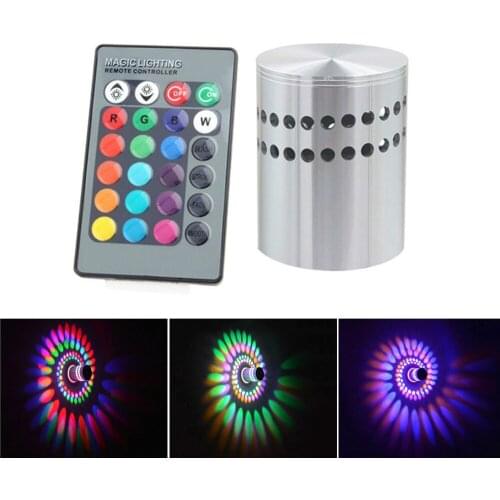 Spiral Aluminum LED Wall light Home Decoration Bedroom Living Room Ceiling Hallway Porch 3W Atmosphere Lamp