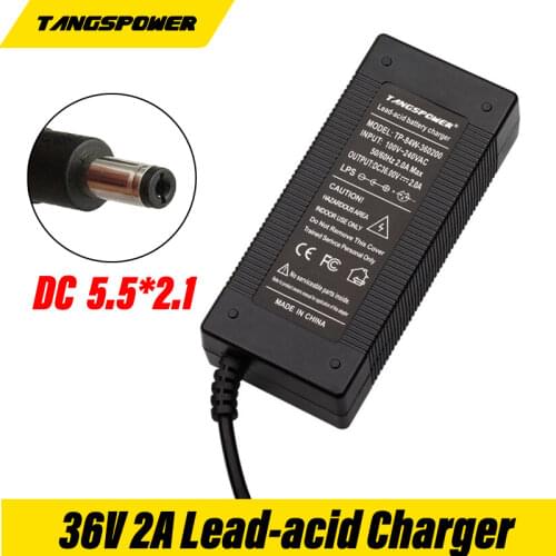 36V 2A lead acid charger for Electric scooter Electronic Bicycle charger 41.4V lead acid battery