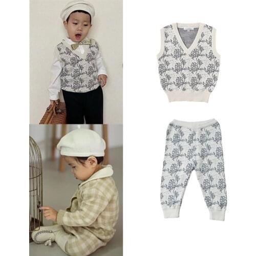 Toddler Sweaters 2021 Winter Ben Brand Baby Boys Knit Vest Childrens Knitted Cardigan Warm Outwear Pullover for Mini Kids