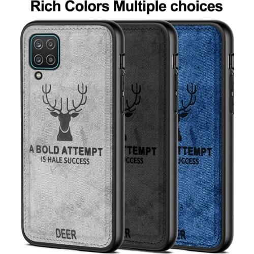 Deer Cloth Texture Phone Case For Samsung Galaxy A12 S21 Plus S20 FE NOTE 20 Ultra M31s M51 A31 M21 S20 Ultra Business Cover