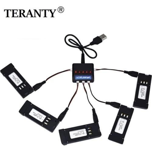 Intelligent Charger and 3.7V 500mAH Lipo Battery for Eachine E58 JY019 S168 For RC Quadcopter Spare Parts 3.7v RC Drone Battery