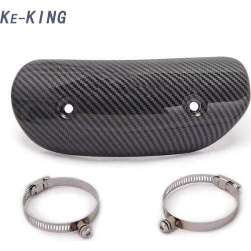 Motorcycle Motorbike Exhaust Pipe Heat Shield Cover Guard Protector Accessories Crash Protector Moto Exhaust System Universal