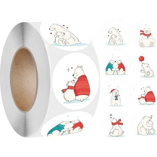 50-500pcs Zoo Animals cartoon Stickers for kids classic toys sticker school teacher reward sticker 1inch 8 designs patter