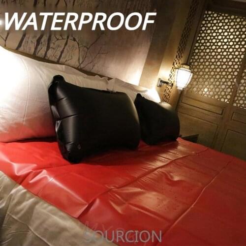 SOURCION Waterproof Adult Sheets Sex Adult Game Bedding Sheet Allergy Relief Bed Bug Hypoallergenic Sex PVC Vinyl Mattress Cover