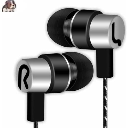High Quality In-Ear Stereo Headset MP3 Music Headsets Braided Line Subwoofer Universal Plating Earprices Sports Earphone 3.5mm