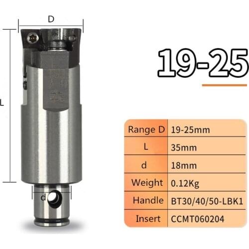1PCS High precision RBH19-25-C Twin-bit Rough smooth Boring Head cutter used for deep holes, for insert, boring tool