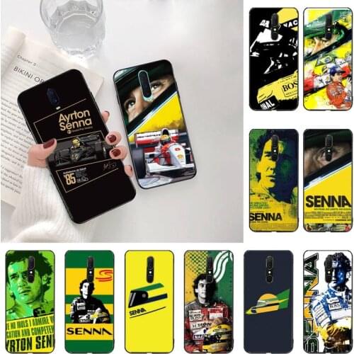 YJZFDYRM ayrton senna DIY Painted Bling Phone Case For Oppo A5 A9 2020 Reno2 z Renoace 3pro Realme5Pro