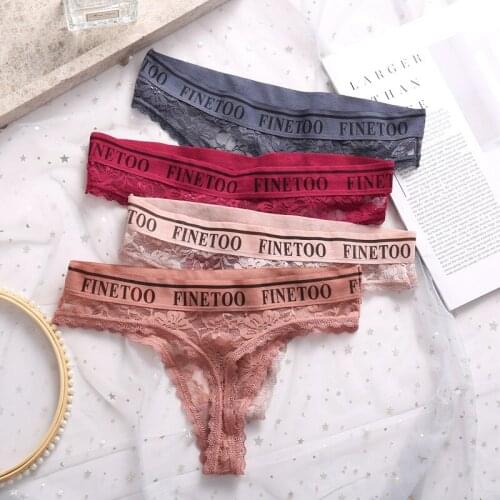 Womens T-pants Underwear Lace T-pants Girls' Cotton T-pants European and American Sexy Ultra-thin T-pants