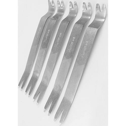 1pcs Silver Stainless Steel Car Radio Removal Tool Car Door Clip Panel Audio Stereo Dismantle Pry Tool K82