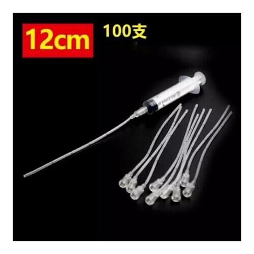 100pc 12/15/8cm rectal administration tube disposable pediatric anal catheter child rectal enema tube with scale & Syringe