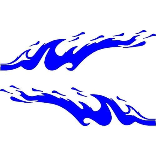 2x Water Splash Vinyl Car Decals Motorcycle Boat Stickers Car Accessories Motorcycle Helmet Car Sticker