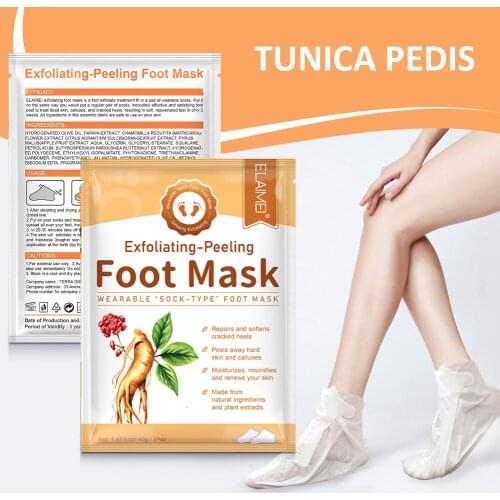 2pcs/bag Exfoliating Foot Mask Socks For Pedicure Socks For Feet Peeling Foot Mask Health Care Skin Care Feet Dead Skin Removal