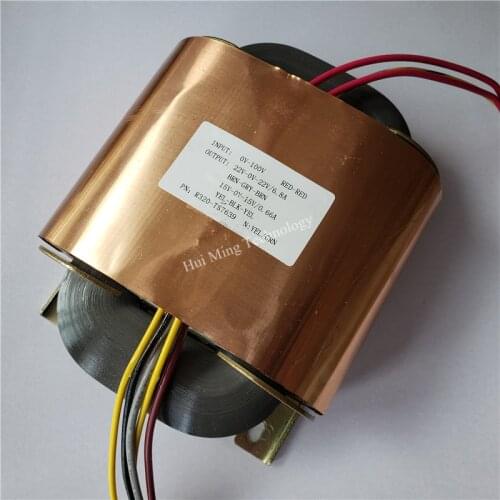 22V-0-22V 6.8A 15V-0-15V 0.66A R Core Transformer 320VA R320 custom transformer 100V copper shield amplifier Power supply
