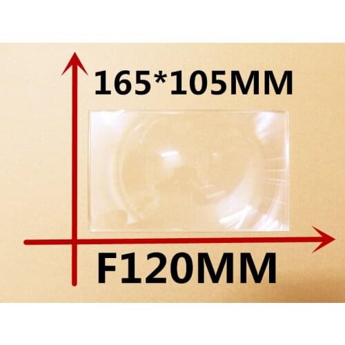 Free shipping DIY Projector Fresnel Lens rectangular 165*105MM Focal length 120mm Lines from 0.3mm 2017 hot frensel lens