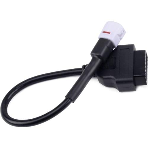 DWCX 4 Pin Plastic to OBD2 OBDII Diagnostic Cable Adapter fit for Yamaha
