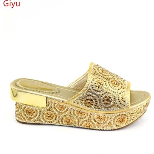 Doershow New 2020 Summer Design African Lady Pumps High Heels Women Shoes High Quality African Sandals Shoe for party!SKU1-14