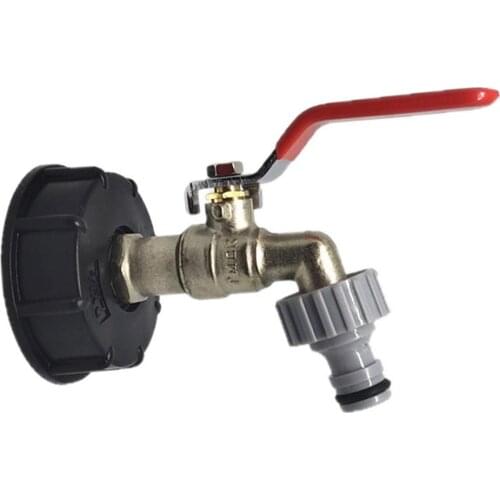 IBC Tote Tank Food Grade Drain Adapter 1/2" Garden Hose Faucet Water Tank Hose Connector Replacement