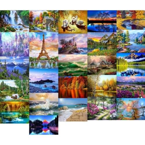 Counted Cross Stitch Kits Needlework Embroidery - Crafts 14/16/18/27/28 ct Aida DMC Color DIY Arts Handmade - scenery