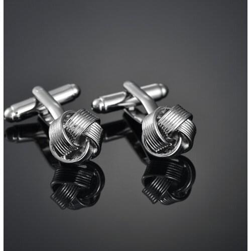 Hot Sale High Quality Knot Cufflinks Luxury Mens Wedding Cufflinks Twist Cufflink Fashion French Shirt Cuff Button Accessories