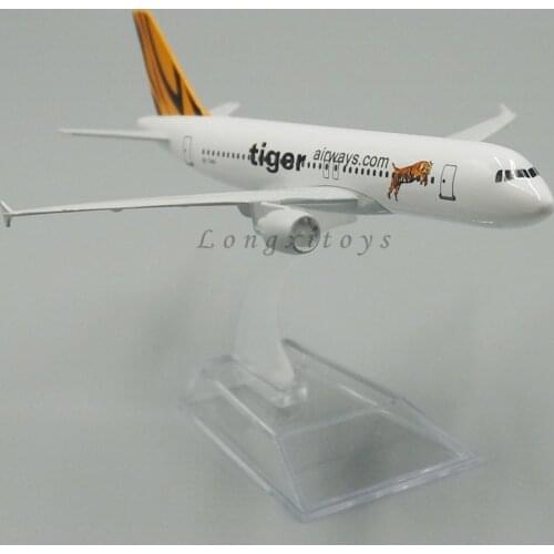Diecast Plane Model Toy Tiger A320 Aircraft