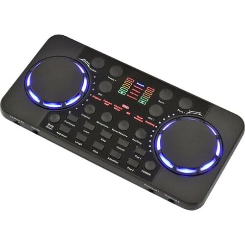 Mixer Live Broadcast Studio Singing Noise Reduction Portable External Bluetooth 4.0 Sound Card For Phone Computer Recording
