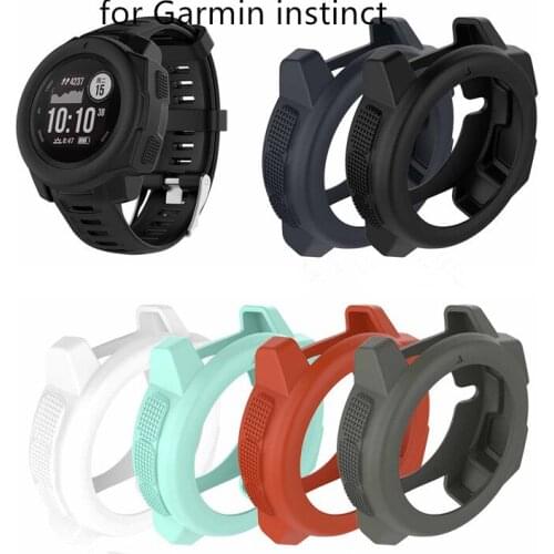 50pcs Soft Ultra-Slim TPU Protection Silicone For Garmin instinct Case Cove Replacement Wristband Strap Smart Watch Accessories