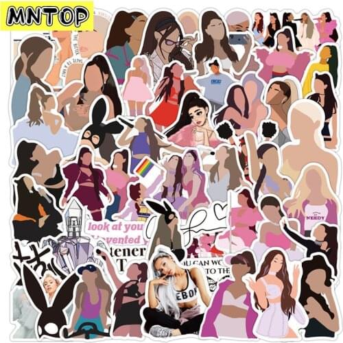 10/30/50PCS/set Sexy Music Rock Female Singer Ariana Grande Graffiti Stickers Waterproof Suitcase Notebook Scooter Toy Sticker
