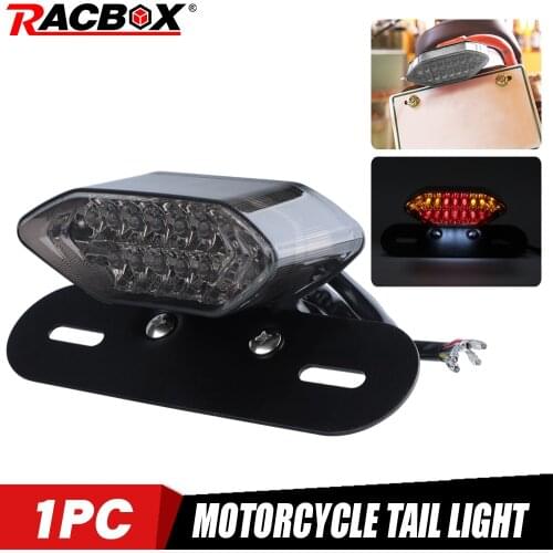 New 1Pc Motorcycle Taillight Turn Signal Indicator Custom Motorbike Rear Stop Lamp License Plate Light Flashing Light Motorcycle