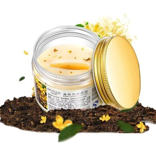 80PCS Gold Osmanthus Eye Mask Anti Wrinkle Brighten Dark Circles Moisturizing Eye Patch Skin Care Gel Patch Korean Cosmetics