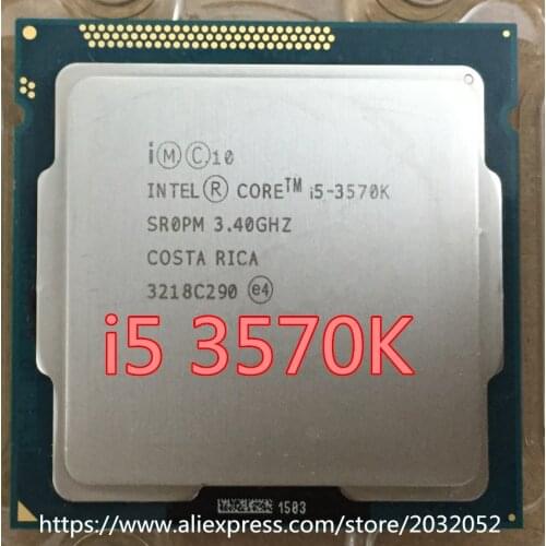 Lntel I5 3570K i5 3570K CPU Processor Quad-Core 3.4Ghz L3=6M 77W Socket LGA 1155 Desktop CPU Free Shipping 3570k