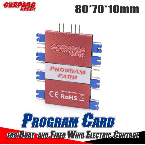 SURPASS HOBBY Programming Card Waterproof for RC Boat and Fixed Wing Brushless Electronic Speed Controller Compatible ZTW Shark