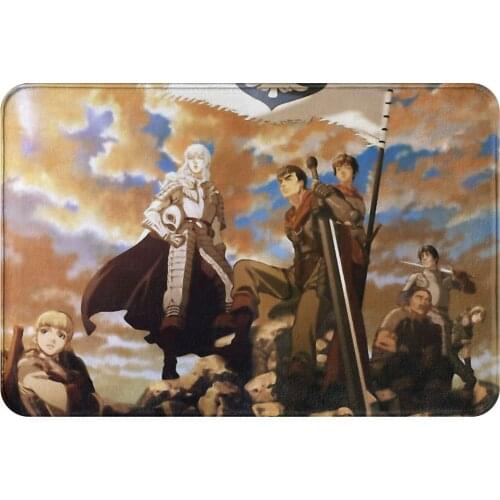 Berserk Guts Griffith Behelit Manga Anti-Slip Doormat Bath Mat GOLDEN EGG Balcony Carpet Entrance Door Rug Indoor Decorative