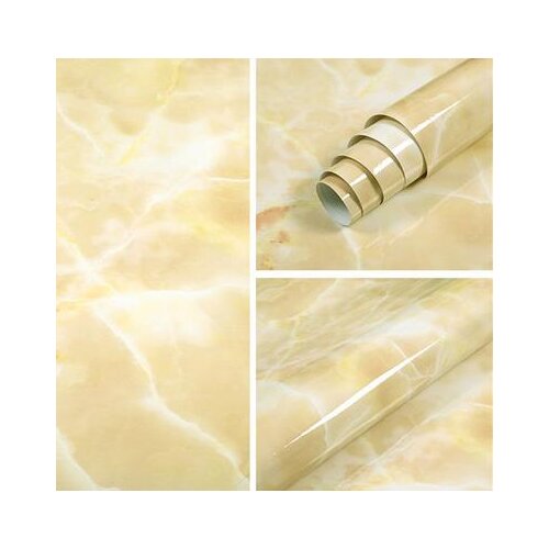 Self-adhesive marble stickers kitchen countertop cabinet renovation stickers desktop waterproof and oil-proof wallpaper