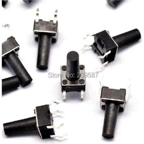 1000pcs Tactile Push Button Switch 6x6x11mm
