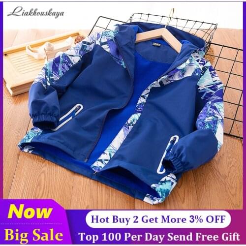 Boy Girls Windproof Jackets Kids Polar Fleece Windbreaker Coat Children Outerwear Clothing Spring Autumn Boy Hooded Clothes