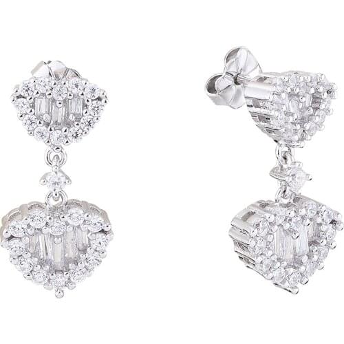 XSilver KHV00277 925 Ayar Gümüş Taşlı Küpe