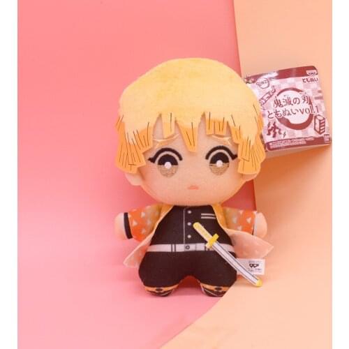 Japan Anime character 15cm Demon Slayer Plush Toys Doll Kimetsu No Yaiba Agatsuma Zenitsu Nezuko Hashibira Figure Toys Kids Gift