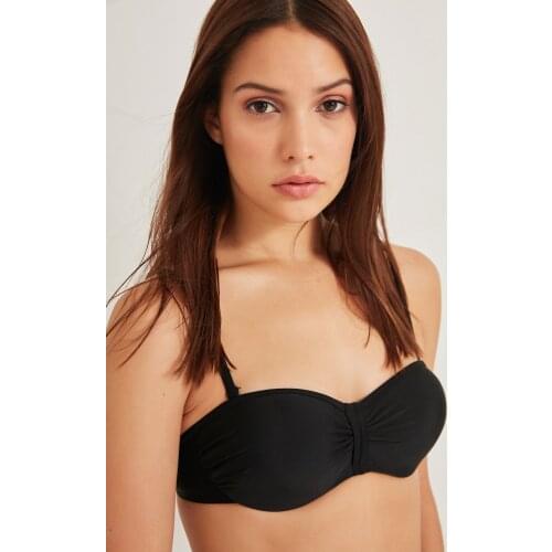 C & City Women 'S Strapless Padded Bikini Top 2957 Black