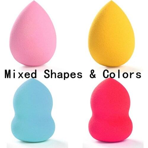 4pcs Soft Makeup Sponge Puff Multi Shapes Facial Foundation Base Liquid Powder Blending Cosmetic Tool