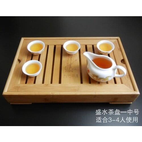 Bamboo tea tray bamboo tea sets size 40cm*28cm*6.5cm large model tea tool