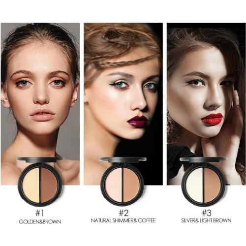 Shimmer Bronzer and Highlighters Powder Makeup Concealer Highlighter for Face Stick Palette Makeup Contour