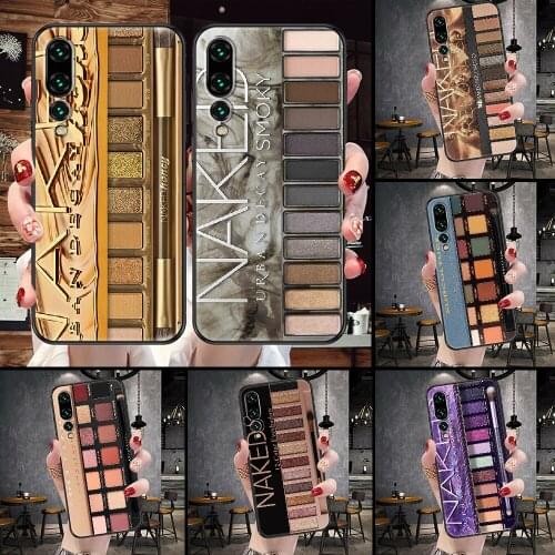 Naked Palette fashion Makeup Phone Case For Huawei P Mate P10 P20 P30 P40 10 20 Smart Z Pro Lite black 3D bumper tpu back luxury