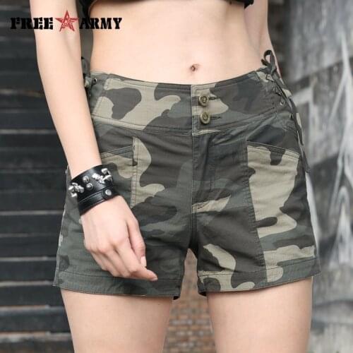 Женские завышенные шорты Free Army China At AliExpress