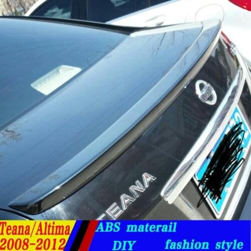 Use for nissan teana/altima Spoiler 2008-2012 teana/altima Spoiler High Quality ABS Material Car Rear Wing Primer Color spoiler