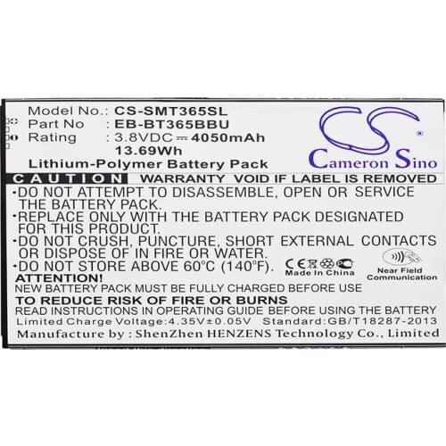CameronSino for SAMSUNG Galaxy Tab Active Active 2 8.0 SM-T395N SM-T395 SM-T390N SM-T365 EB-BT365BBC battery