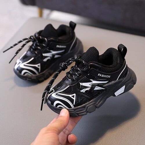 Casual Shoes for Girls New Sport Shoes Kids Boys Non-slip Running Sneakers Children Autumn Mesh Breathable SMD007