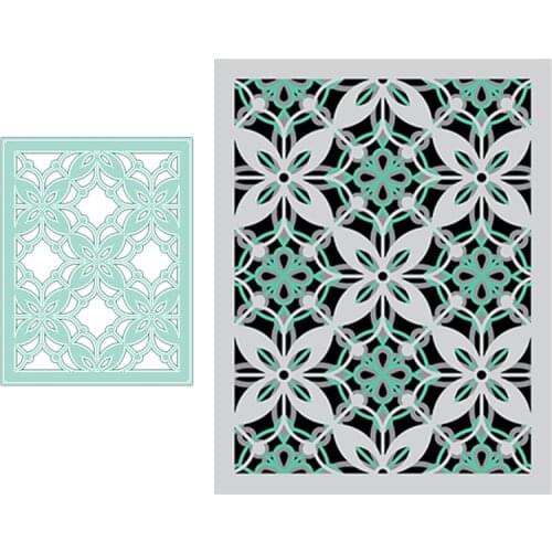 Metal Cutting Dies Rectangle Pattern Background Cut Die Mold Decoration Scrapbook Paper Craft Knife Mould Blade Punch Stencils