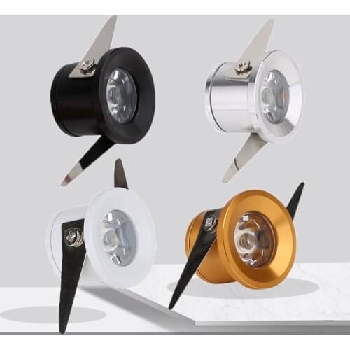 Mini LED Cabinet Spot Light Ressessed in LED Spotlight 1W 3W Closet Light Decoation Jewelry Artifacts Show Exhibition Downlight